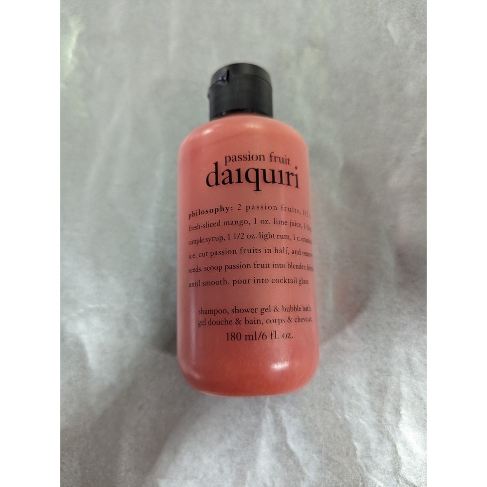 Philosophy Passion Fruit daiquiri shampoo shower gel bubble bath combo 6fl oz
